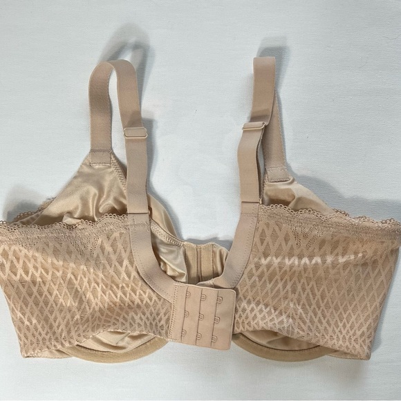 Wacoal 36 DDD Ultimate Side Smoother Underwire Bra 855338 Beige - Picture 5 of 7